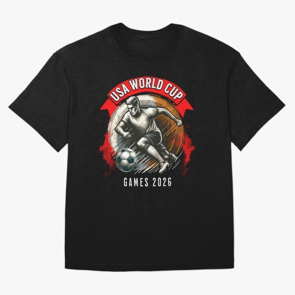 USA World Cup Classic T-Shirt Experience FIFA World Cup 2026 USA Canada Mexico Spirit, Filled with Germany, CR7, Supporter Pride, Iconic Celebrations, Legendary Names and Global Match Day Energy; Ideal for Passionate Fans Who Love Underdog Stories,