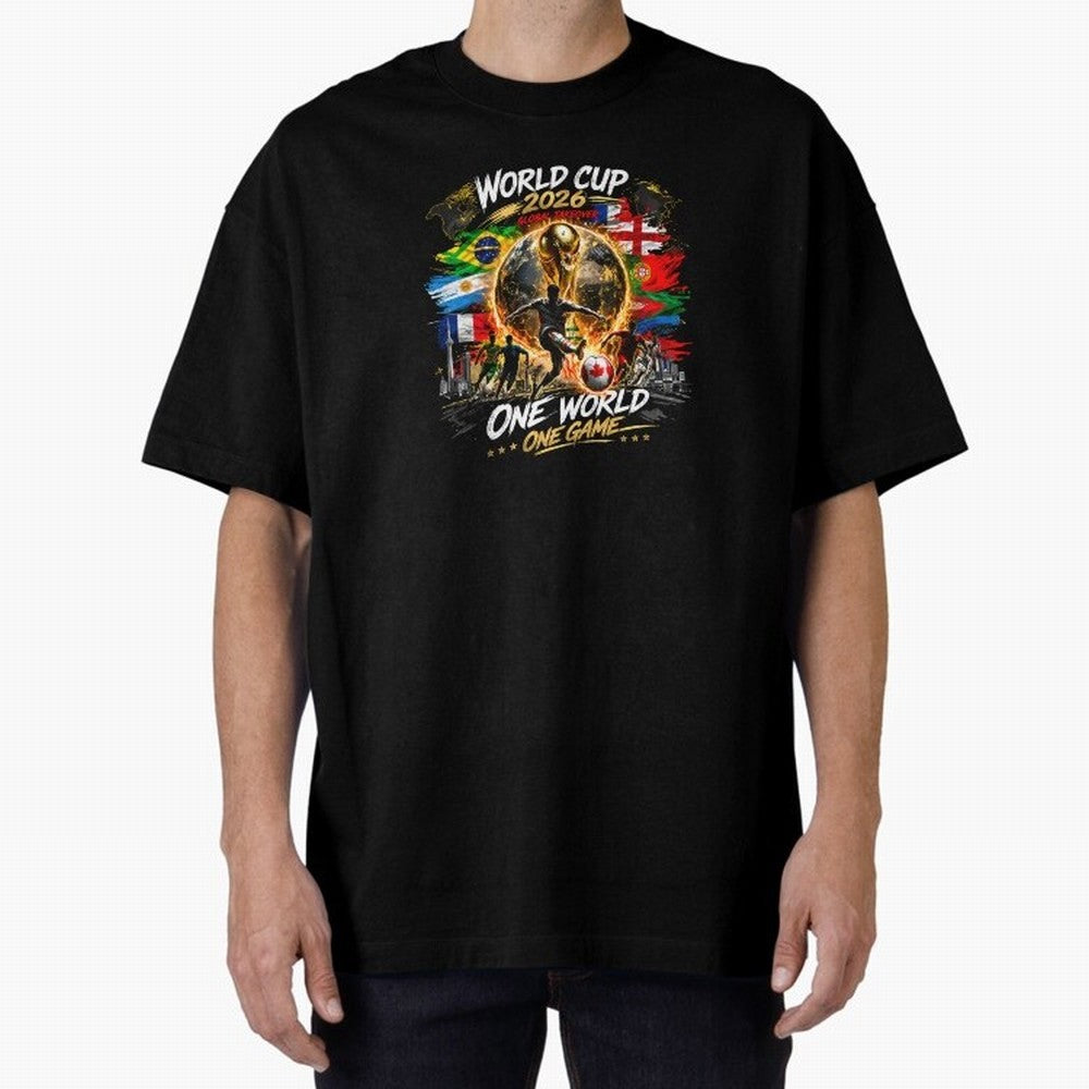 World Cup 2026 Classic T-Shirt Show Your Love for Global Football Passion for FIFA World Cup 2026, Made for Haaland and Mbappe, Argentina and Brazil, Tournament Hype, Historic Matchups, Family Viewing Parties and Global Sports Pride; Perfect for