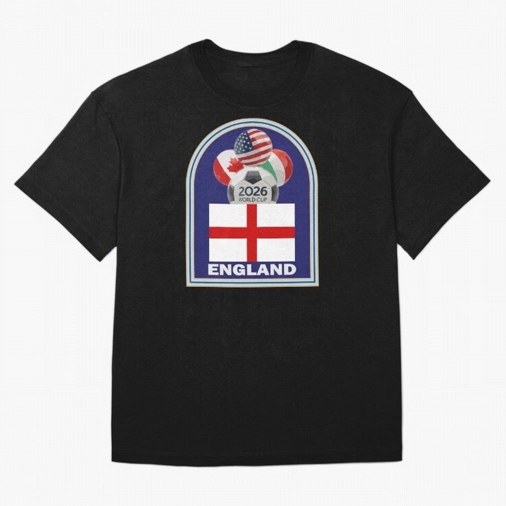 England 2026 Soccer T-shirt Classic T-Shirt Capture the FIFA World Cup 2026 Group Stage Journey through Neymar, Haaland and Cristiano Ronaldo Highlights, Brazil Pride, Stadium Memories, Football Loyalty, International Chants and Championship