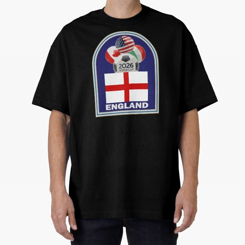 England 2026 Soccer T-shirt Classic T-Shirt Capture the FIFA World Cup 2026 Group Stage Journey through Neymar, Haaland and Cristiano Ronaldo Highlights, Brazil Pride, Stadium Memories, Football Loyalty, International Chants and Championship
