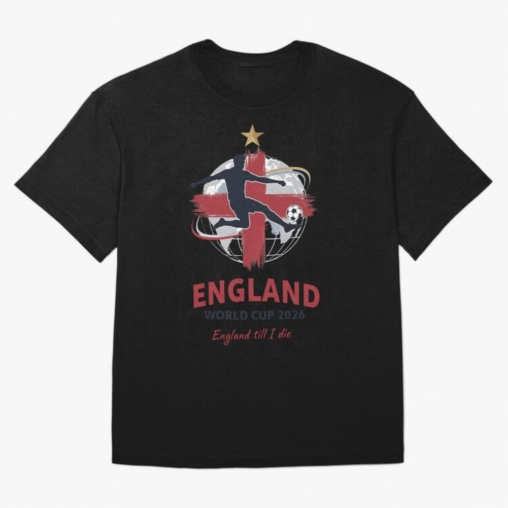 England - World Cup 2026 Fan Art Classic T-Shirt Join the Global Buzz around Global Football Passion for FIFA World Cup 2026 USA Canada Mexico, Capturing Neymar, Spain and Netherlands, Football Festival Excitement, Trophy Ambitions, Country