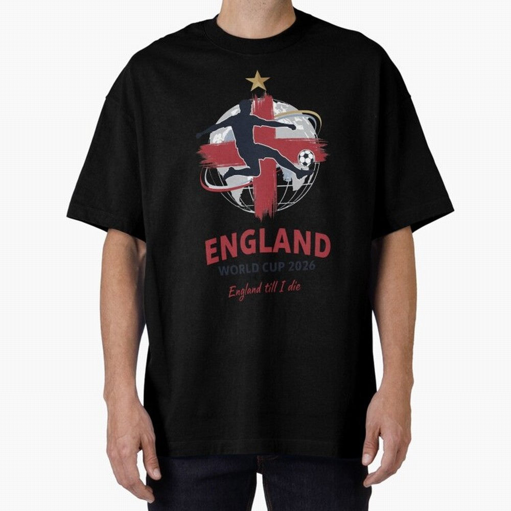 England - World Cup 2026 Fan Art Classic T-Shirt Join the Global Buzz around Global Football Passion for FIFA World Cup 2026 USA Canada Mexico, Capturing Neymar, Spain and Netherlands, Football Festival Excitement, Trophy Ambitions, Country