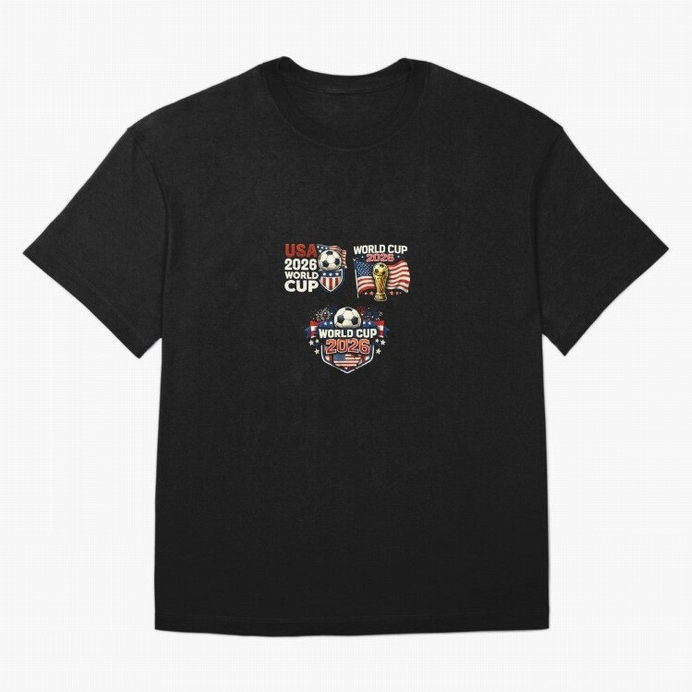 World Cup 2026 USA T-Shirt ¨C Soccer Football Fan Design | America Host Edition Classic T-Shirt Follow Every Goal of Global Football Passion for FIFA World Cup 2026 Group Stage, with Cristiano Ronaldo, Haaland and CR7, England, Tournament Hype,