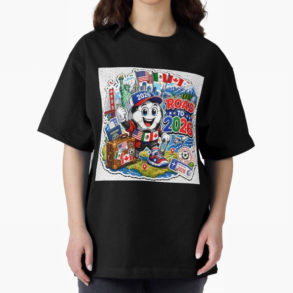 Road to 2026 Football Travel Classic T-Shirt Treasure FIFA World Cup 2026 USA Canada Mexico Spirit, Made for Spain, Haaland, Classic Soccer Heritage, Championship Pressure, Fan Loyalty and International Pride; Made for Die Hard Supporters, Soccer