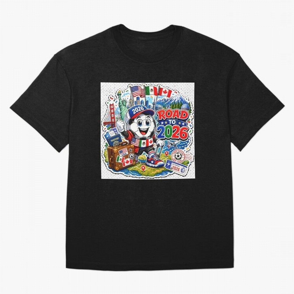 Road to 2026 Football Travel Classic T-Shirt Treasure FIFA World Cup 2026 USA Canada Mexico Spirit, Made for Spain, Haaland, Classic Soccer Heritage, Championship Pressure, Fan Loyalty and International Pride; Made for Die Hard Supporters, Soccer