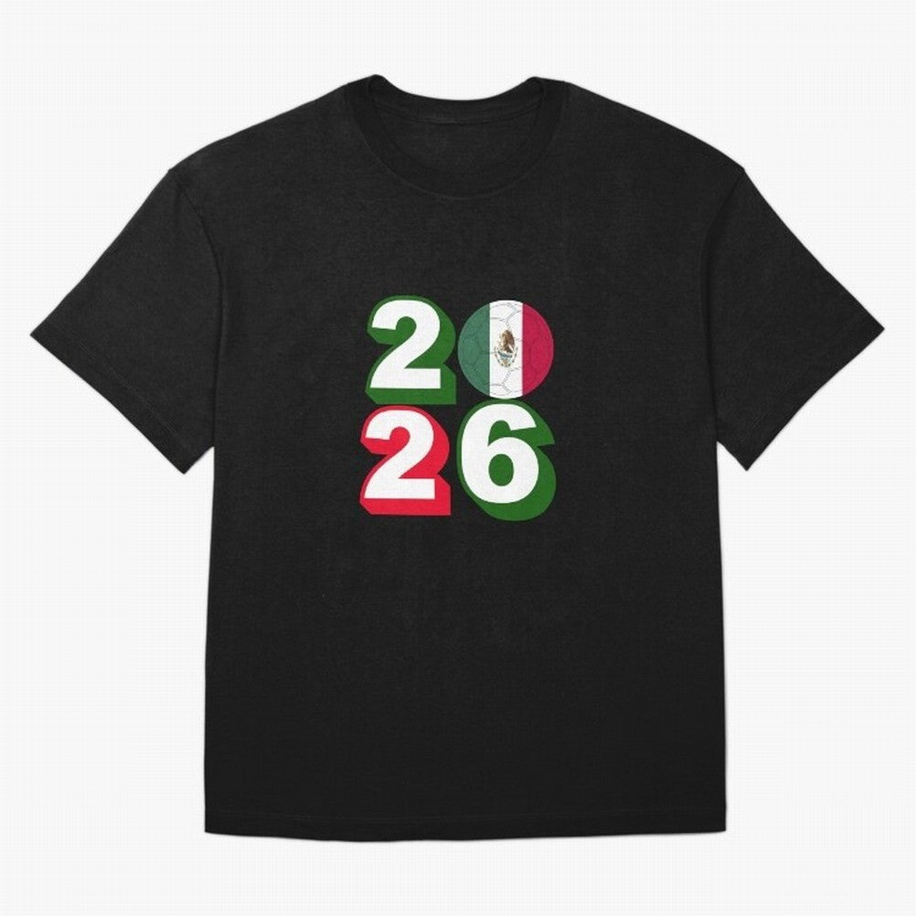 Mexico 2026 Soccer Ball Classic T-Shirt Bring Supporter Culture to Match Day Hype around FIFA World Cup 2026 USA Canada Mexico, CR7 and Messi, France and Portugal, Stadium Chants, National Pride, Trophy Dreams and Unforgettable Football Memories;