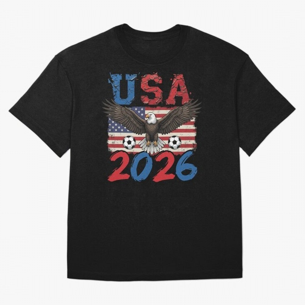 USA world cup 2026 soccer fan Classic T-Shirt Follow the Road to FIFA World Cup 2026 Group Stage Inspired by Haaland, Brazil, Portugal and Argentina Energy, Stadium Chants, National Pride, Trophy Dreams and Unforgettable Football Memories; Created