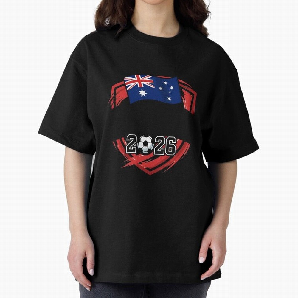 AUSTRALIA World Cup 2026 Poster ¨C AUSTRALIA Football Classic T-Shirt Carry FIFA World Cup 2026 for Fans of Messi, CR7 and Mbappe and Germany, Bringing Sports Nostalgia, International Competition, Famous Players and Unforgettable Victories; Perfect