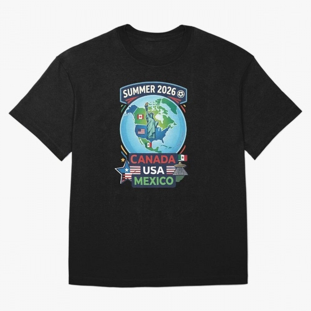 SUMMER 2026 SOCCER Classic T-Shirt Celebrate the FIFA World Cup 2026 USA Canada Mexico Journey through Messi, Neymar and Mbappe Highlights, Argentina, France and Brazil Pride, Fan Favorite Moments, National Team Passion, Big Match Drama and Soccer