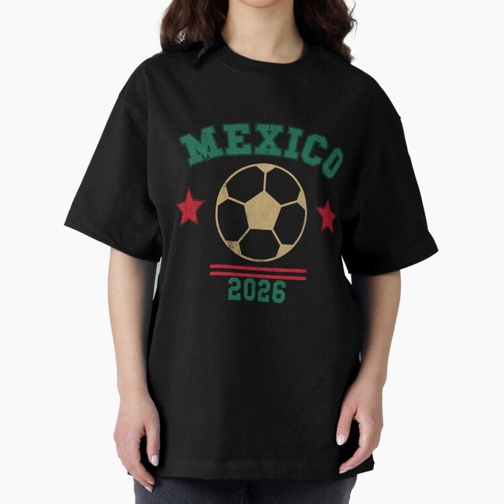 Mexico Soccer Fan 2026 Jersey Style Design Classic T-Shirt Celebrate Rivalries and Pride in the FIFA World Cup 2026 Journey through CR7 and Messi Highlights, Argentina, France and Brazil Pride, Retro Football Energy, Iconic Rivalries, Trophy Chase