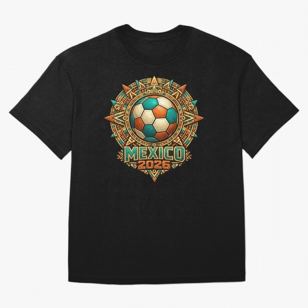 Mexico 2026 World Cup T-Shirt - Aztec Soccer Design - Mexican Heritage Football Tee Classic T-Shirt Remember Iconic Moments from the FIFA World Cup 2026 Journey through Messi Highlights, Argentina Pride, Match Day Excitement, Supporter Culture,