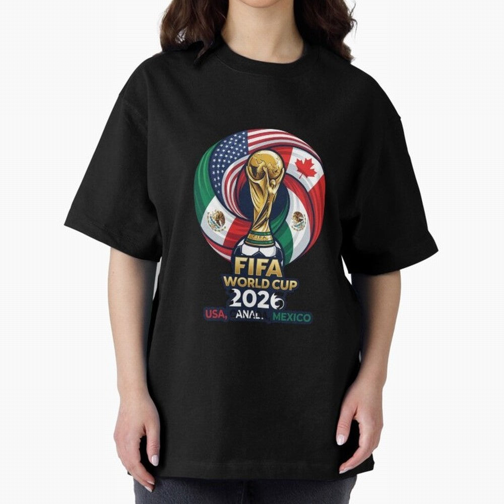 Glossy Host Nations Trophy Shield Classic T-Shirt Honor Football Greatness during FIFA World Cup 2026 Spirit, Built around Argentina, Mbappe and Neymar, Football Festival Excitement, Trophy Ambitions, Country Rivalries and Star Player Buzz; Ideal