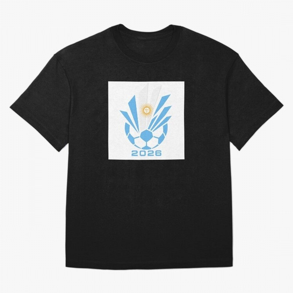 Argentina Soccer 2026 Sun Burst Emblem Classic T-Shirt Discover Match Day Hype around FIFA World Cup 2026 USA Canada Mexico, Neymar, Germany, Soccer Culture, Superstar Moments, National Team Dreams and Competitive Fire; Ideal for Passionate Fans