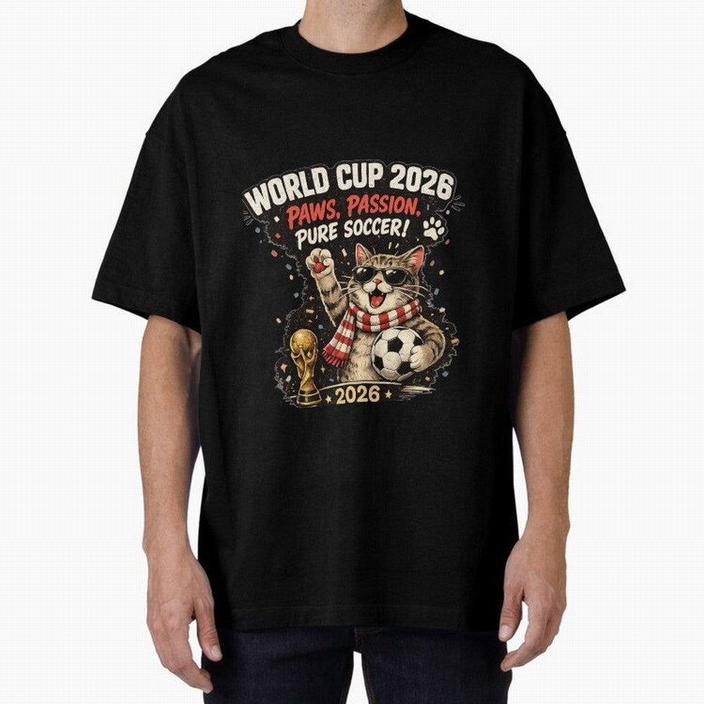 World Cup 2026 Funny Cat Soccer Retro Shirt Classic T-Shirt Celebrate Fan Favorites in the FIFA World Cup 2026 Group Stage Journey through Haaland Highlights, Argentina, France and Brazil Pride, Sports Nostalgia, International Competition, Famous