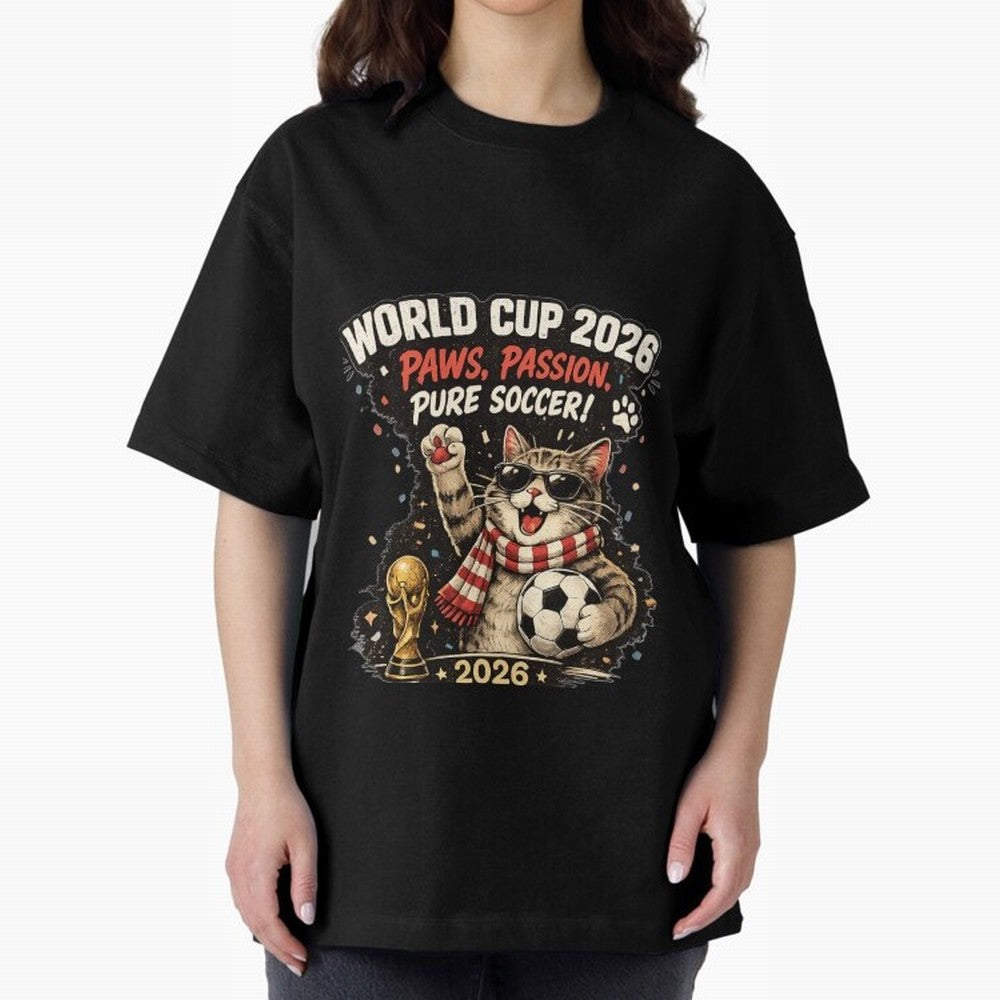 World Cup 2026 Funny Cat Soccer Retro Shirt Classic T-Shirt Celebrate Fan Favorites in the FIFA World Cup 2026 Group Stage Journey through Haaland Highlights, Argentina, France and Brazil Pride, Sports Nostalgia, International Competition, Famous