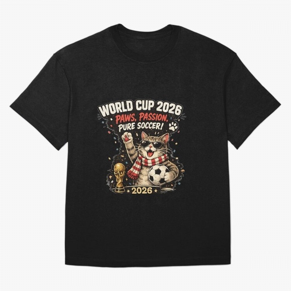 World Cup 2026 Funny Cat Soccer Retro Shirt Classic T-Shirt Celebrate Fan Favorites in the FIFA World Cup 2026 Group Stage Journey through Haaland Highlights, Argentina, France and Brazil Pride, Sports Nostalgia, International Competition, Famous