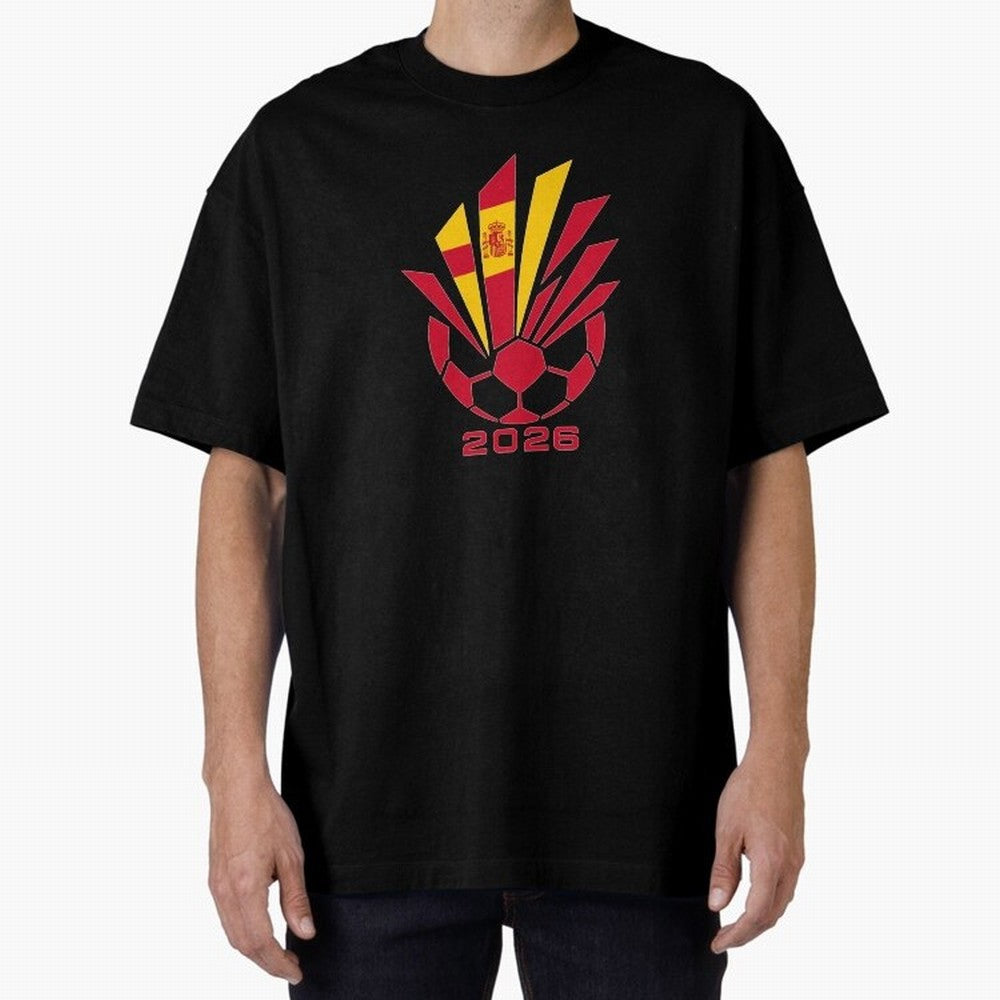 Spain Soccer 2026 Flag Burst Emblem Classic T-Shirt Honor Football Greatness during FIFA World Cup 2026 Group Stage for Fans of Mbappe and England, Bringing Retro Football Energy, Iconic Rivalries, Trophy Chase Drama and Stadium Atmosphere; Made