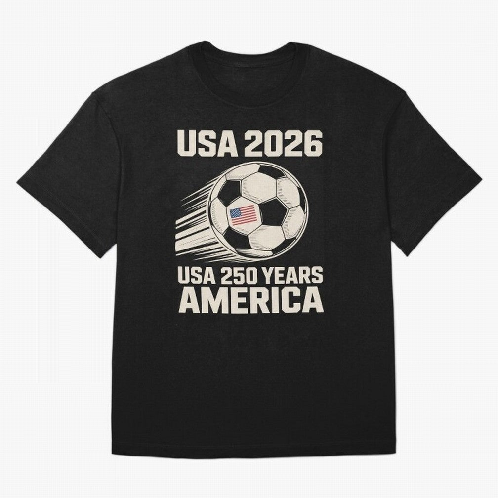 Usa 2026 Soccer 250 Years Women Kids 4th of July Classic T-Shirt Celebrate Golden Goal Energy in FIFA World Cup 2026 Capturing Haaland and Mbappe, Brazil Energy, Sports Nostalgia, International Competition, Famous Players and Unforgettable