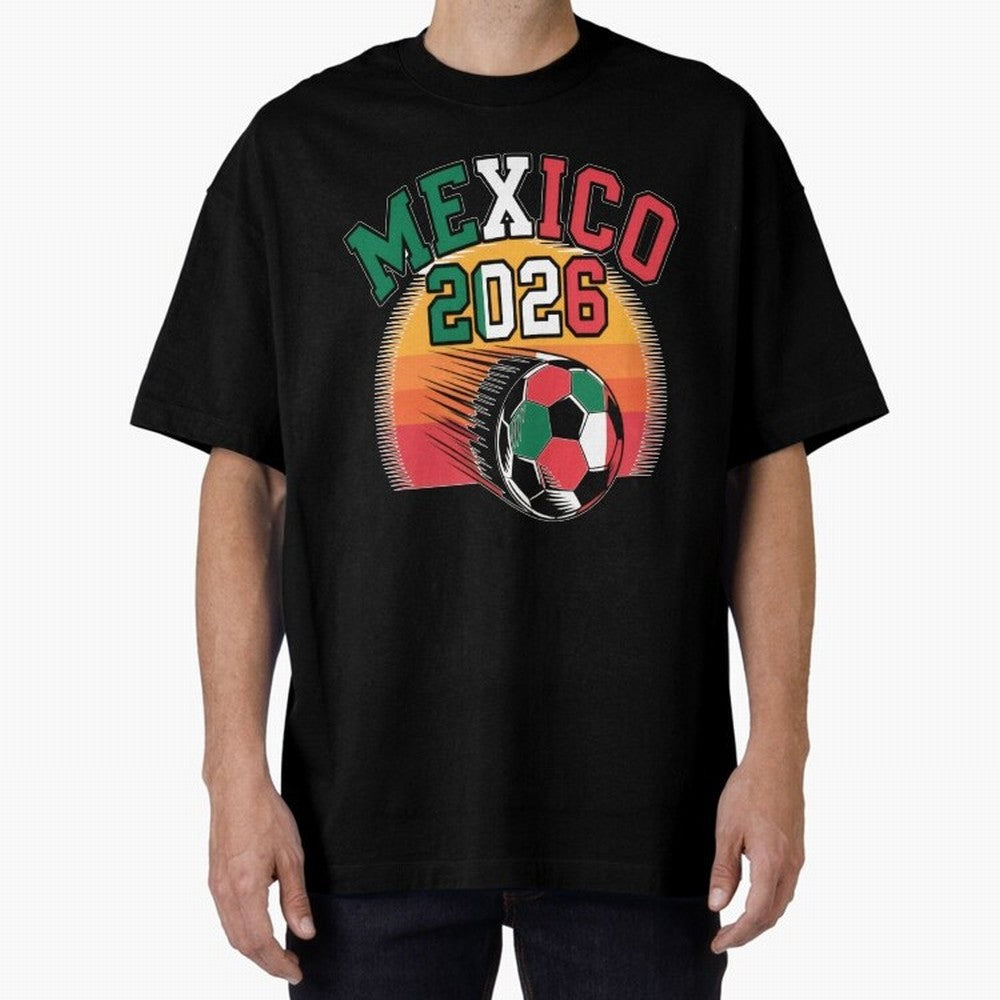 Mexico 2026 Vintage Soccer Shirt Retro Futbol Fan Tee Classic T-Shirt Make Memories around Global Football Passion for FIFA World Cup 2026, Capturing Neymar, England and Germany, Global Supporter Spirit, Legendary Goals, National Colors and