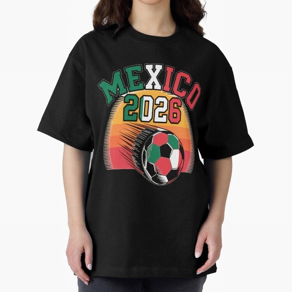 Mexico 2026 Vintage Soccer Shirt Retro Futbol Fan Tee Classic T-Shirt Make Memories around Global Football Passion for FIFA World Cup 2026, Capturing Neymar, England and Germany, Global Supporter Spirit, Legendary Goals, National Colors and