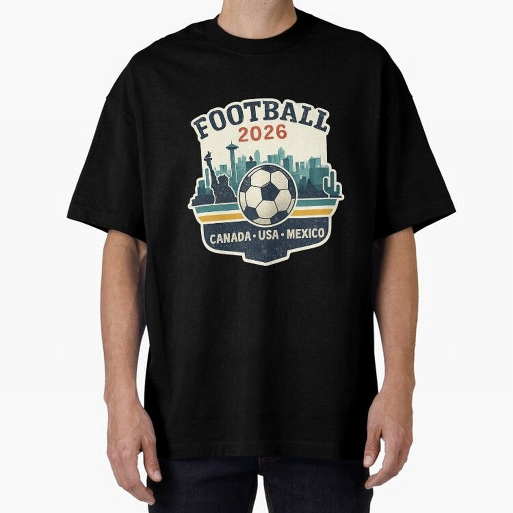 Football 2026 ¨C One World One Goal Classic T-Shirt Show Your Stadium Side during Match Day Hype around FIFA World Cup 2026, Messi and Cristiano Ronaldo, Argentina and Brazil, Stadium Memories, Football Loyalty, International Chants and