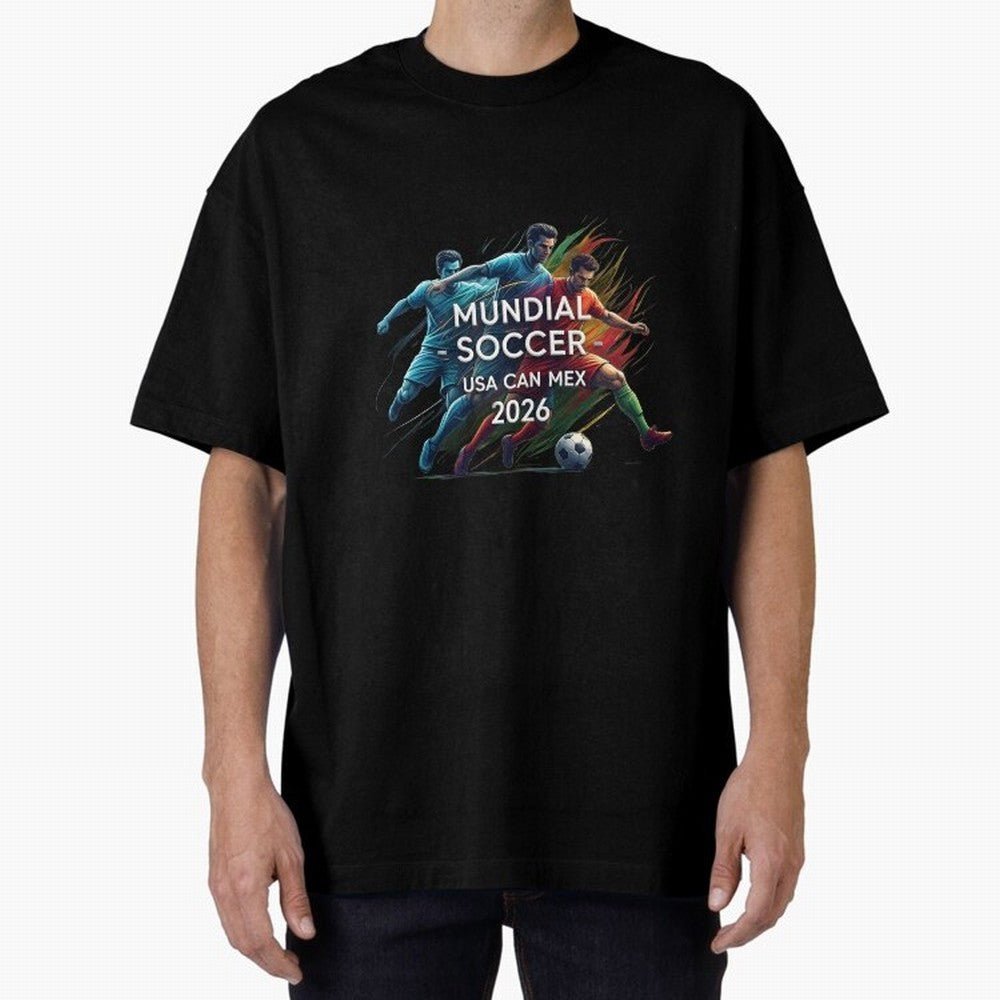 Mundial Soccer 2026 Classic T-Shirt Celebrate Football Dreams Across Global Football Passion for FIFA World Cup 2026 Group Stage, Driven by Messi, Neymar and Mbappe, Brazil, Portugal and Argentina, Goal Celebration Energy, Supporter Heritage,