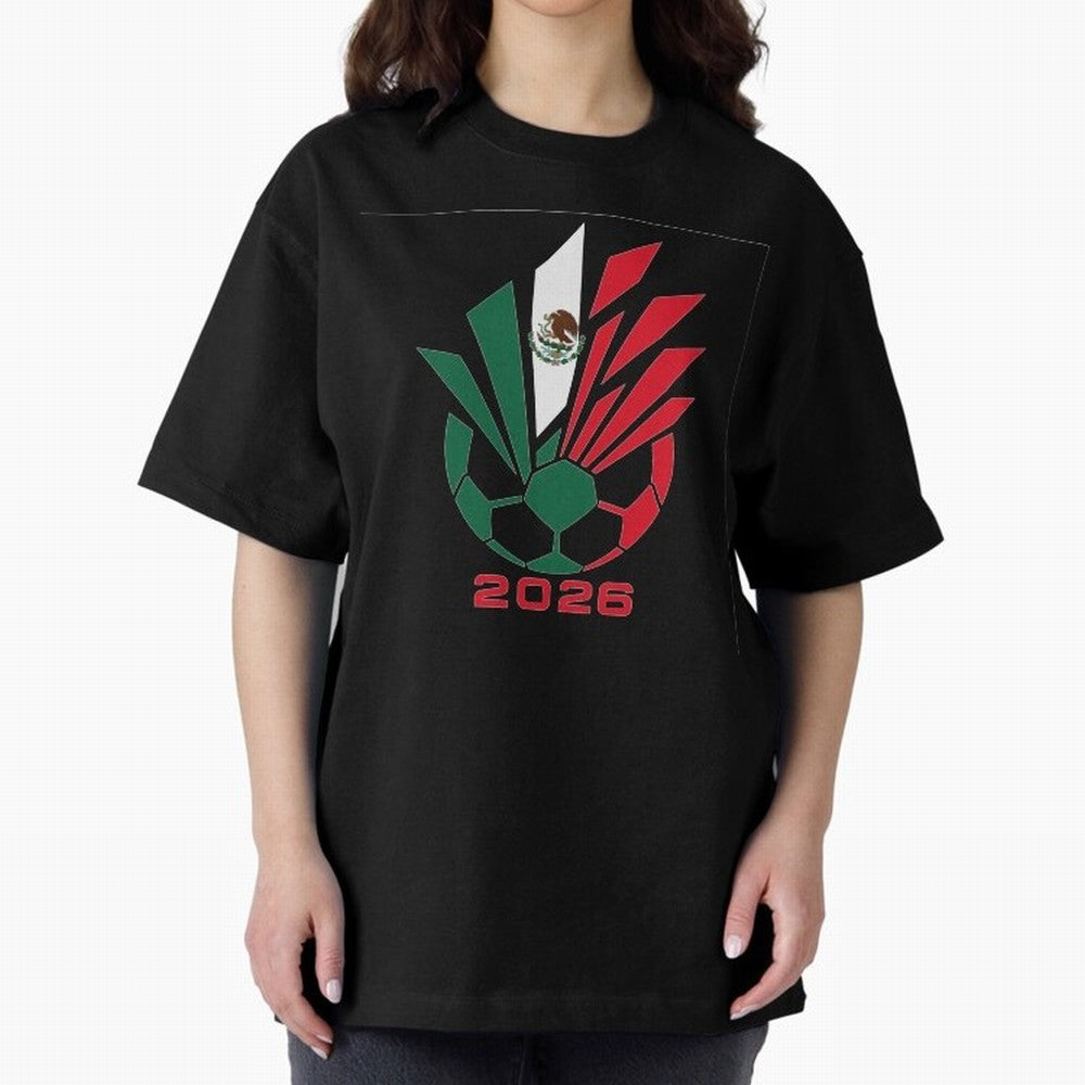 Mexican Soccer 2026 Flag Burst Emblem Classic T-Shirt Show Up for the Glory of Global Football Passion for FIFA World Cup 2026 USA Canada Mexico, Celebrating CR7, Portugal, Spain and Germany, Stadium Memories, Football Loyalty, International Chants