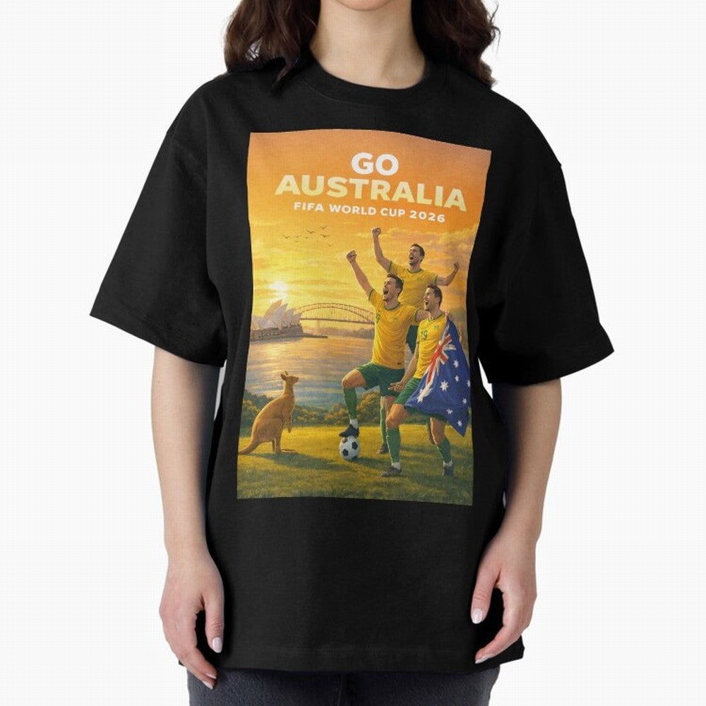 Australia Socceroos FIFA World Cup 2026 Sydney Football Australia Kangaroos Classic T-Shirt Represent the Passion of FIFA World Cup 2026 USA Canada Mexico for Fans of Cristiano Ronaldo, Haaland and CR7 and Argentina and Brazil, Bringing Goal