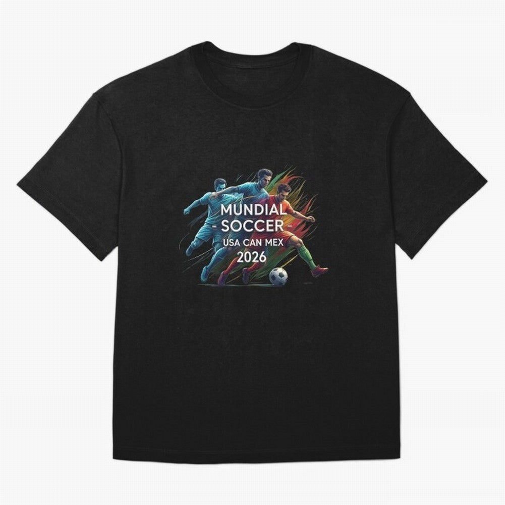 Mundial Soccer 2026 Classic T-Shirt Relive Global Football Passion for FIFA World Cup 2026, Capturing Cristiano Ronaldo, Spain and Netherlands, Retro Football Energy, Iconic Rivalries, Trophy Chase Drama and Stadium Atmosphere; Built for Supporters