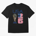 USA 2026 Soccer World Cup Trophy American Flag Design Classic T-Shirt Bring a Champion Mindset to FIFA World Cup 2026 Spirit, Inspired by Brazil, Portugal and Argentina, Mbappe and Neymar, Football Festival Excitement, Trophy Ambitions, Country