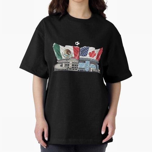 2026 World Cup Opening & Final ¨C Azteca Stadium Mexico & MetLife Stadium USA ¨C Football Design with Mexican, Canadian & US Flags Classic T-Shirt Make Every Match About the FIFA World Cup 2026 Journey through Neymar, Haaland and Cristiano Ronaldo