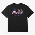 USA 2026 Soccer Ball With Waving Flag - United States Football Team Support? Classic T-Shirt Fuel the Hype around the FIFA World Cup 2026 Journey through CR7 Highlights, Portugal Pride, Match Day Excitement, Supporter Culture, Golden Goals and