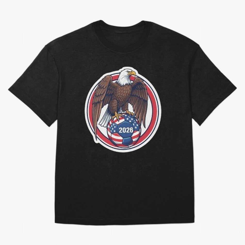 USA Eagle Soccer 2026 ¨C American Pride Football Design Classic T-Shirt Capture Stadium Memories from Match Day Hype around FIFA World Cup 2026, Neymar, Haaland and Cristiano Ronaldo, Netherlands, Global Supporter Spirit, Legendary Goals, National