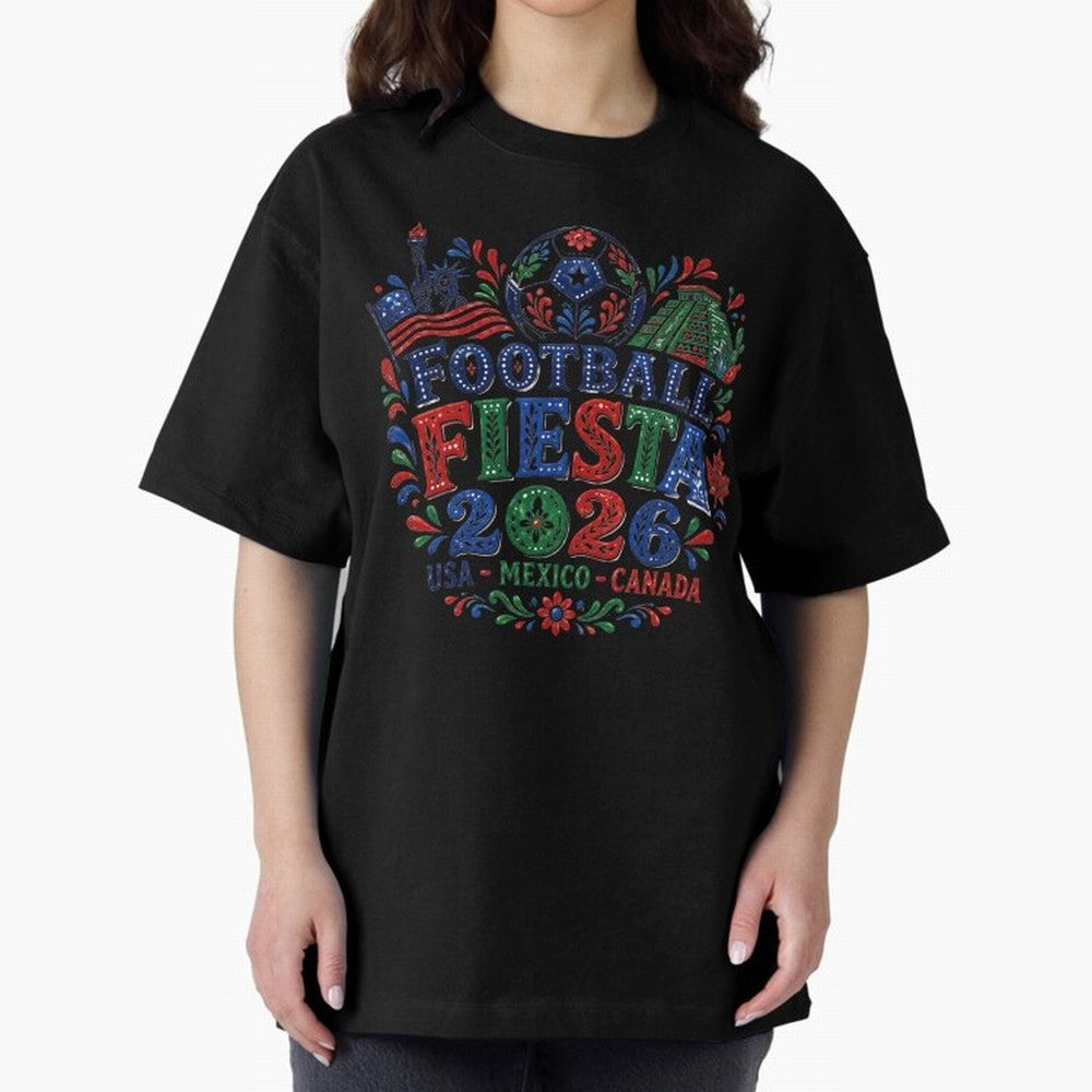 Football Fiesta 2026 USA Mexico Canada Soccer Art Classic T-Shirt Fuel the Hype around FIFA World Cup 2026 Connected to Neymar, Argentina and Brazil Energy, Tournament Hype, Historic Matchups, Family Viewing Parties and Global Sports Pride; Made