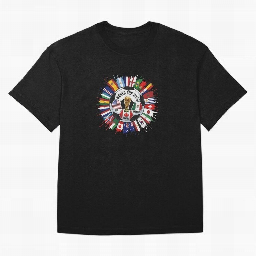 World Cup 2026 Kids, USA Mexico Canada Host Countries, International Football Flags Top, Gameday Soccer Apparel, Soccer Fan Youth Classic T-Shirt Treasure FIFA World Cup 2026 Inspired by Haaland, Argentina, France and Brazil Energy, Stadium Chants,