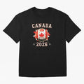 Front Print Canada Soccer World Cup 2026 - Canadian Fan Gift T-Shirt_84561562 Classic T-Shirt Feel the Heartbeat of FIFA World Cup 2026 USA Canada Mexico Highlighting Messi, CR7 and Mbappe, Germany Energy, Football Festival Excitement, Trophy
