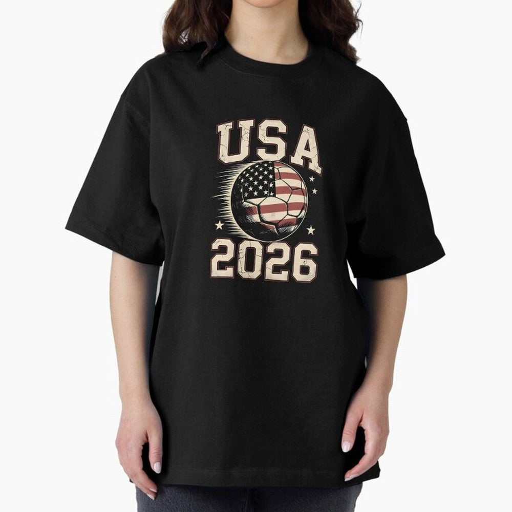 USA Soccer World Cup 2026 American Fan T-Shirt_88555733 Classic T-Shirt Celebrate the Road through FIFA World Cup 2026 Driven by Mbappe and Neymar, Argentina, France and Brazil Energy, Match Day Excitement, Supporter Culture, Golden Goals and