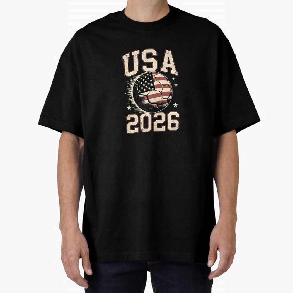 USA Soccer World Cup 2026 American Fan T-Shirt_88555733 Classic T-Shirt Celebrate the Road through FIFA World Cup 2026 Driven by Mbappe and Neymar, Argentina, France and Brazil Energy, Match Day Excitement, Supporter Culture, Golden Goals and