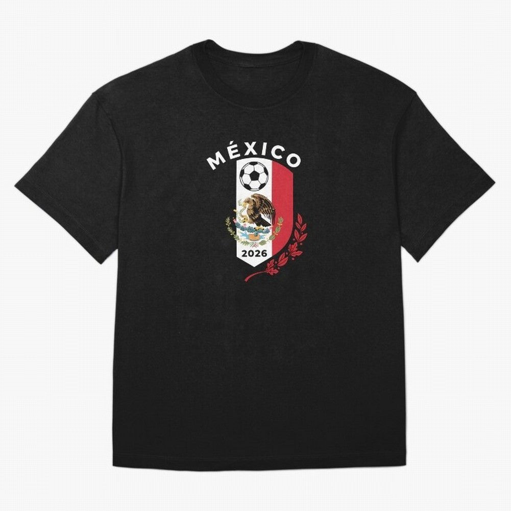 Mexico Emblem World Cup Soccer 2026 Football Crew T-Shirt_83050167 Classic T-Shirt Upgrade FIFA World Cup 2026 Inspired by Neymar, France and Portugal Energy, Vintage Soccer Flavor, Modern Football Stars, National Flags and Final Night Emotion;