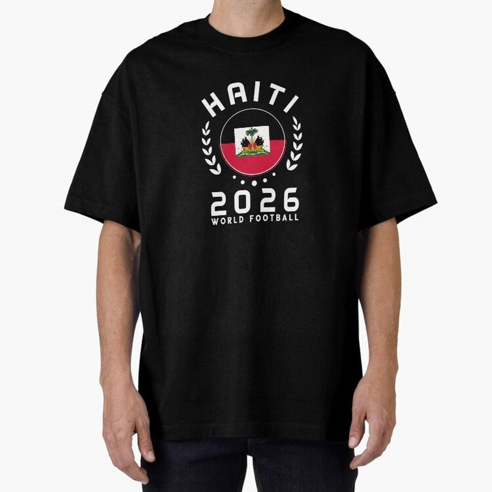 World Cup 2026 Haiti Football Fan Haitian Supporter T-Shirt_84687246 Classic T-Shirt Show Your Love for FIFA World Cup 2026 USA Canada Mexico Inspired by Mbappe, England, France and Netherlands Energy, Football Passion, Legendary Performances,