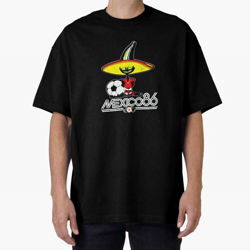 Mexico 86 World Cup Pique Retro Vintage T-Shirt_90751770 Classic T-Shirt Mark Global Football Passion for FIFA World Cup 2026, Built around Cristiano Ronaldo, Haaland and CR7, Brazil, Portugal and Argentina, Supporter Pride, Iconic Celebrations,