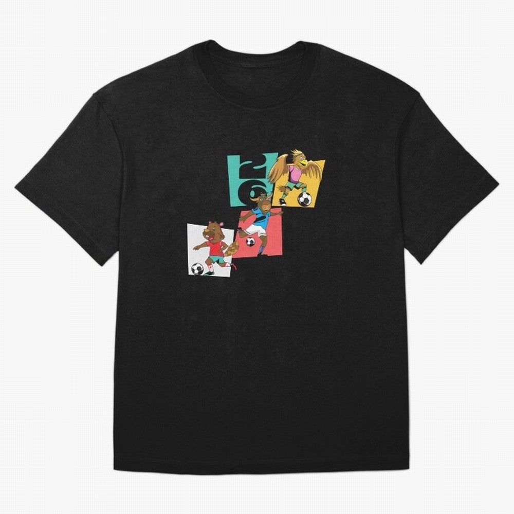 North America Mascots 2 T-Shirt_83568192 Classic T-Shirt Honor the Football Icons of Match Day Hype around FIFA World Cup 2026 Group Stage, Haaland and Mbappe, Germany, Football History, Final Match Energy, Crowd Noise and Once in a Lifetime