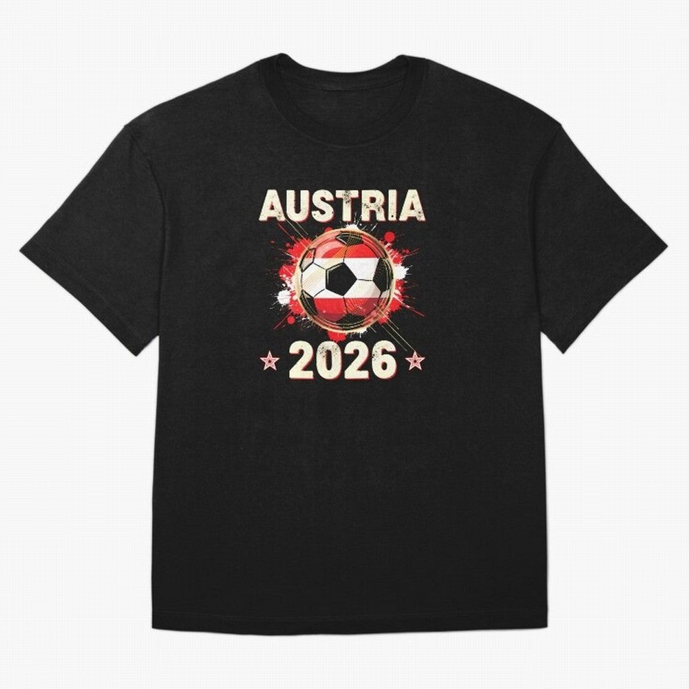 World Cup 2026 Austria Soccer Ball North America - Austrian Fan Gift T-Shirt_85028223 Classic T-Shirt Celebrate Rivalries and Pride in Match Day Hype around FIFA World Cup 2026, Neymar, Haaland and Cristiano Ronaldo, Portugal, Spain and Germany,