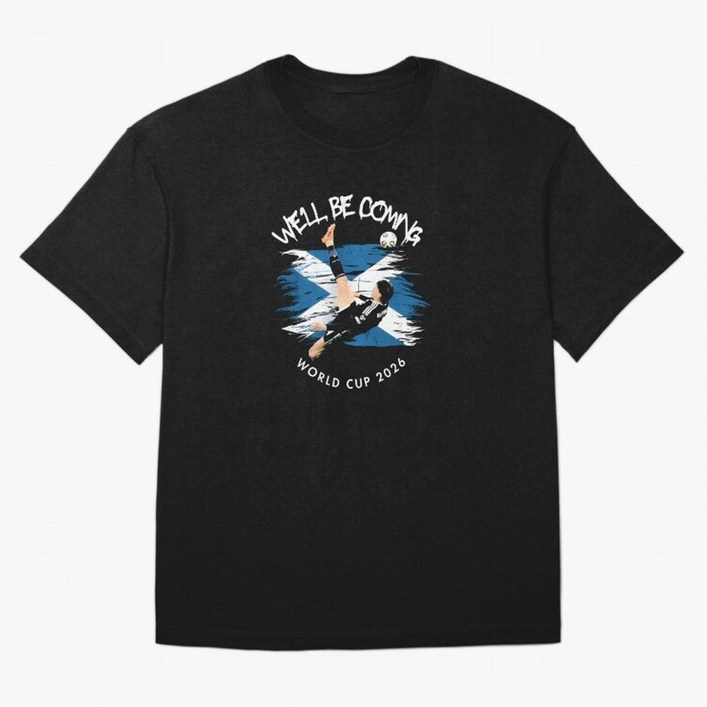 We'll be coming 2026 - Scotland World Cup 2026 ¨C Tartan Army Returns T-Shirt_83870657 Classic T-Shirt Back the Journey through FIFA World Cup 2026 Group Stage Spirit, Capturing France and Portugal, Messi and Cristiano Ronaldo, Worldwide Fan