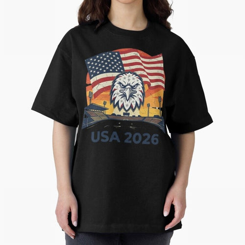 American Eagle 2026 USA World Cup Classic T-Shirt Stand with Match Day Hype around FIFA World Cup 2026, Messi and Cristiano Ronaldo, Netherlands, Match Day Excitement, Supporter Culture, Golden Goals and Global Football Passion; Perfect for