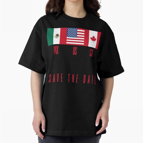 2026 World Cup Opening & Final ¨C Azteca Stadium Mexico & MetLife Stadium USA ¨C Football Design with Mexican, Canadian & US Flags Classic T-Shirt Carry National Pride through FIFA World Cup 2026 Spirit, Inspired by Portugal, Spain and Germany,
