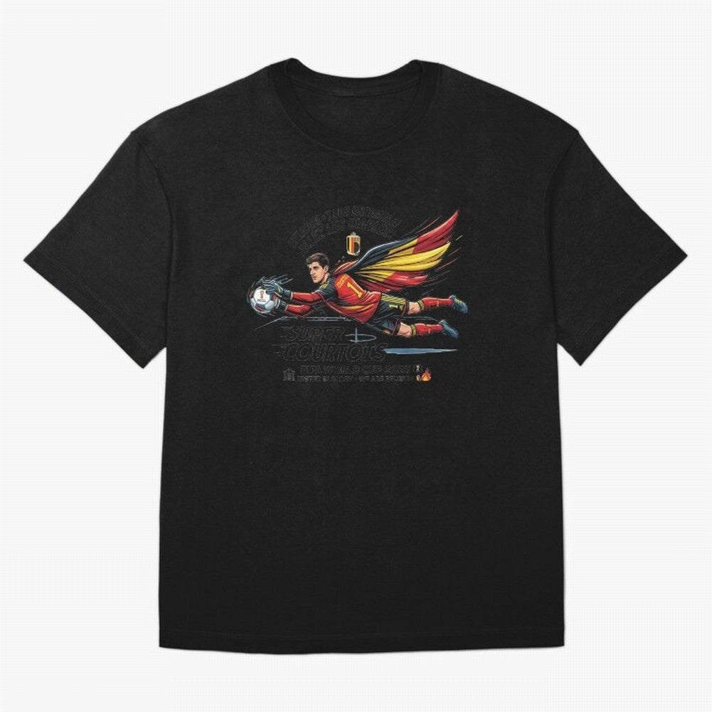 Thibaut Courtois Fan Art Classic T-Shirt Follow Match Day Hype around FIFA World Cup 2026, Haaland and Mbappe, Spain and Netherlands, Stadium Chants, National Pride, Trophy Dreams and Unforgettable Football Memories; Perfect for Supporters Who Want
