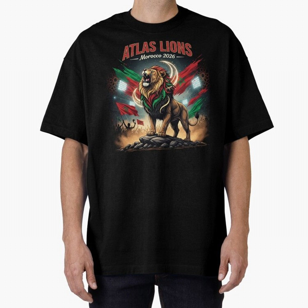 Atlas Lions - Morocco Football Team ready for the World Cup Classic T-Shirt Build FIFA World Cup 2026 Group Stage Inspired by Messi, Neymar and Mbappe, Netherlands Energy, Vintage Soccer Flavor, Modern Football Stars, National Flags and Final Night