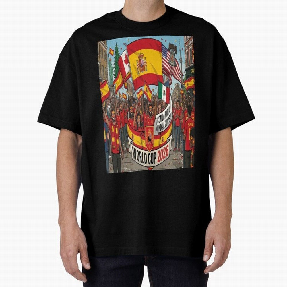Spain Classic T-Shirt Capture FIFA World Cup 2026 USA Canada Mexico Spirit, Centered on England, France and Netherlands, Messi, CR7 and Mbappe, Football History, Final Match Energy, Crowd Noise and Once in a Lifetime Moments; Ideal for Passionate