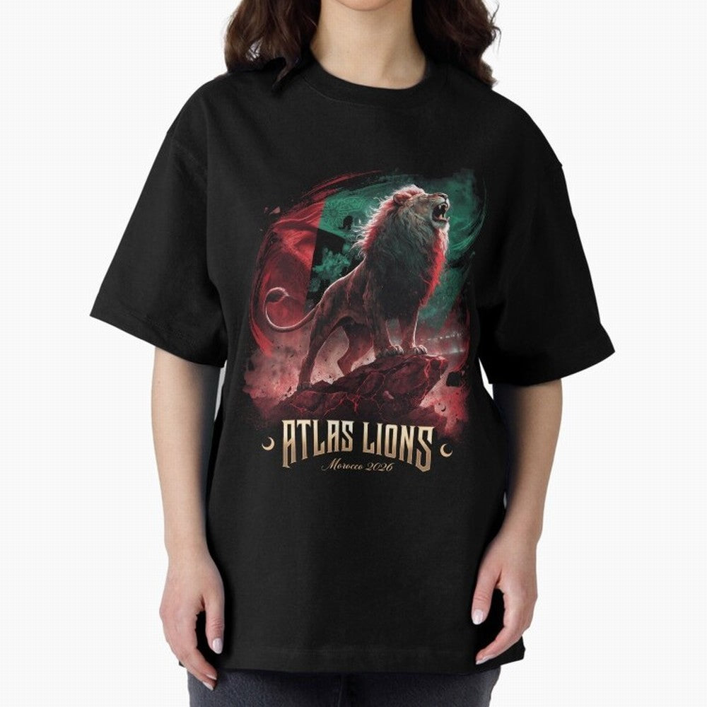 Morocco - The Atlas Lions Classic T-Shirt Show Up for the Glory of FIFA World Cup 2026 for Fans of Mbappe and Portugal, Spain and Germany, Bringing Supporter Pride, Iconic Celebrations, Legendary Names and Global Match Day Energy; Created for Match